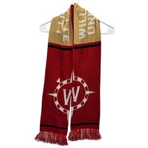 Ruffneck Willamette University‎ Fringe Scarf College Collegiate EUC NCAA NWOT